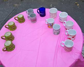 Glass mugs