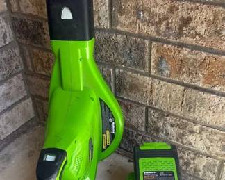 Green works 40 V Battery Charged Leaf Blower