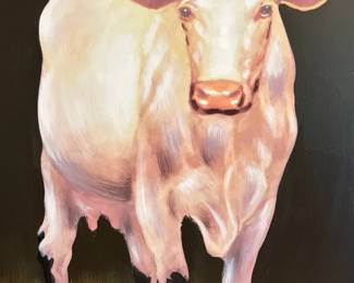 Cow Canvas Art Wall Hanging