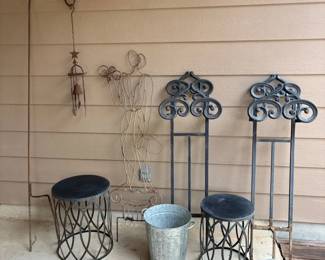 Outdoor Art, Metal Decor, Hose Holders Lot