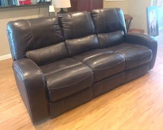 006 Brown Leather Reclining Sofa