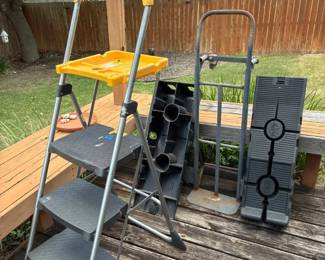 Ladder, Dolly, Rhino Ramps Lot