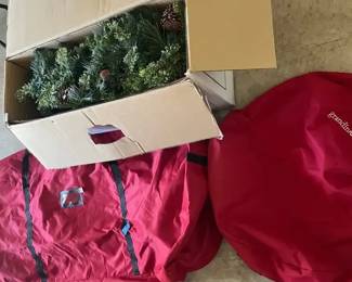 7 Ultra Slim Bristol Cashmere Christmas Tree And Large Tree Holder Bag And Wreath Bag