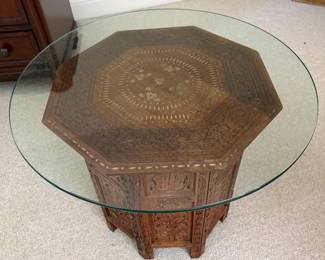 Carved side table
