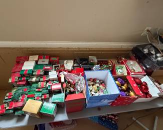 Hallmark and other vintage ornaments