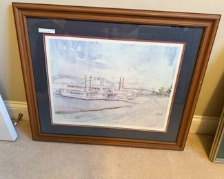 Stephen Hudson signed print. 1497/2000 numbered and signed