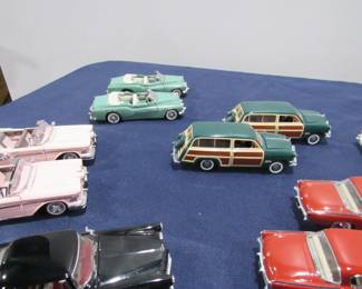 Die cast cars from Franklin mint and Danbury mint. 1:32 and 1:24 sizes