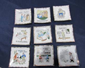 Adult themed trinket trays