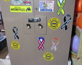 Metal storage cabinet