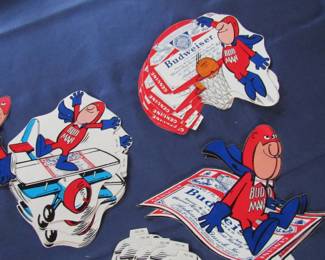 Lots of fun Bud Man stickers