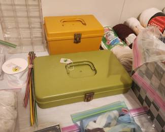 Craft/sewing...vintage sewing boxes