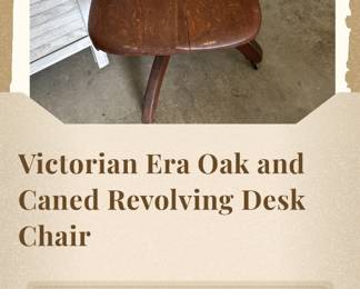 Victorian revolving desk chair