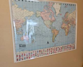 Large laminated maps $15 each or both for $25