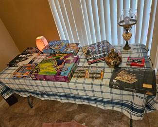 A room full of new and still sealed children's games and puzzles