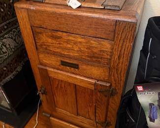 Small antique ice box