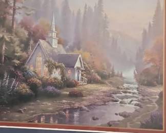Framed Thomas Kincaide prints