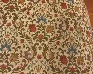 Louis XV Style Floral Brocade Upholstered Accent Chair