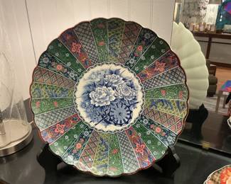 Large Imari Style Colorful Porcelain Platter