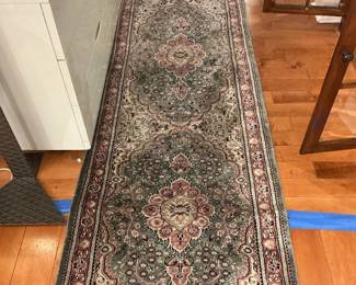 Plush Persian Style Runner Rug with Fringe