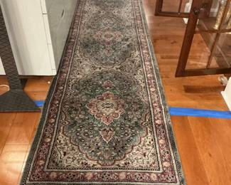 Plush Persian Style Runner Rug with Fringe