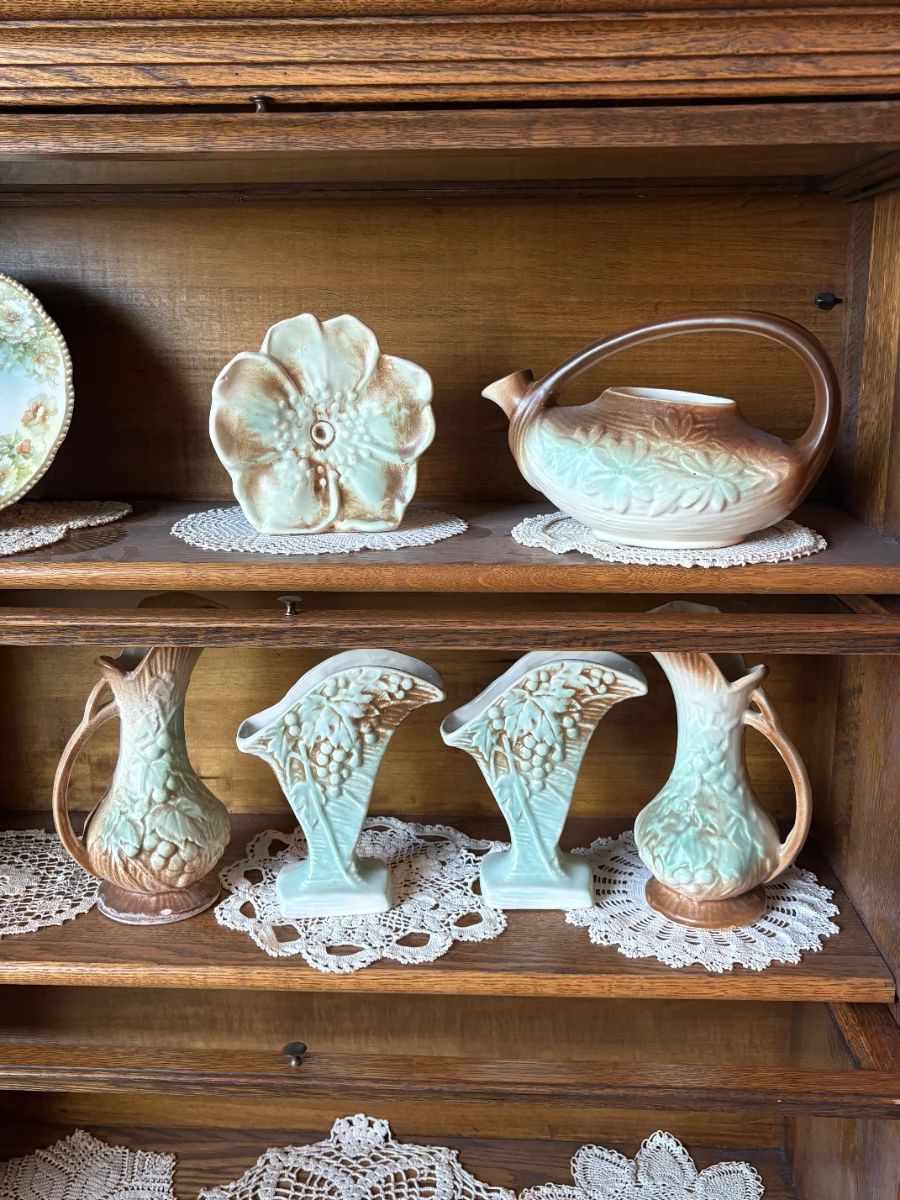 Vintage McCoy, Hull, and Roseville Pottery available
