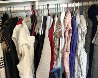 vests, coats, sweaters