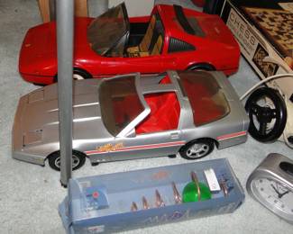 Vintage Barbie Ferrari & wire control super Corvette