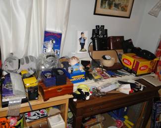 Binoculars, lots of miscellany
