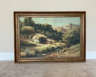 Sierra Cottage by Welsh Framed Landscape Print