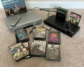 Sony DVD and Blu Ray Players with War History DVD Collection