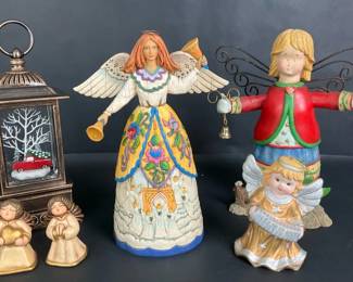 Jim Shore and THUN Angel Figurines with Lantern And More