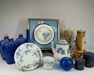 Blue and White Decorative Accents and Home Decor