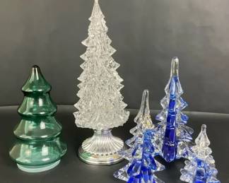 Art Glass Christmas Trees