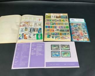 Worldwide Postage Stamp Collection Album Korea Thailand Mexico
