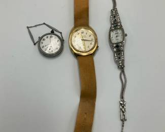 Bulova Accutron Wristwatch Pendant Watch and Noyele Ladies Watch
