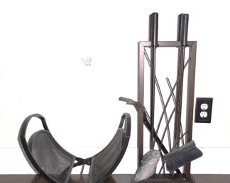 Lot 22 Fireplace tools