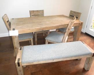 Lot 32 Dining Room Table and Bench