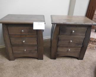 Lot 3 Pair of Nightstands