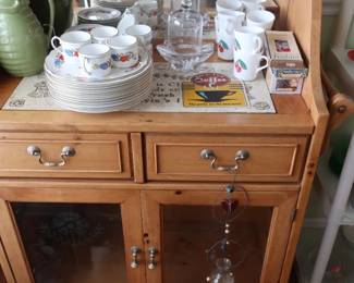 another view Lane server, dishes, glassware