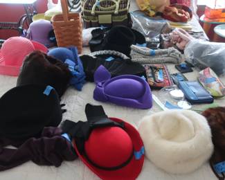 womens's vintage and other hats