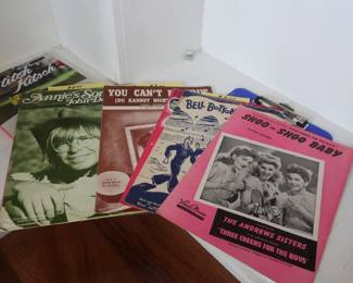 vintage sheet music