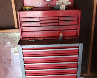 the top box is snap on tools, bottom box is unknown