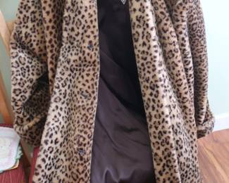 leopard look coat