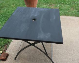 black table