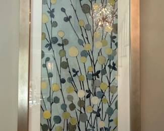 Z Gallerie Mat Blue Mandarins Framed Wall Art