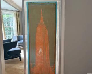 Empire State Building Industrial Screen Printing Frame