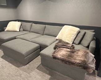 Crate Barrel Lounge Sectional Sofa