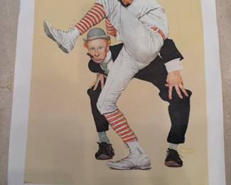 Norman Rockwell Low and Inside Curtis Publishing Canvas Print