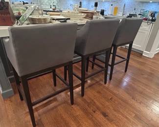 Restoration Hardware Morgan Track Arm Leather Bar Stool