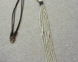 MultiStrand Seed Bead Tassel Necklace